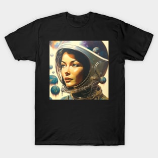 We Are Floating In Space - 15 - Sci-Fi Inspired Retro Artwork T-Shirt